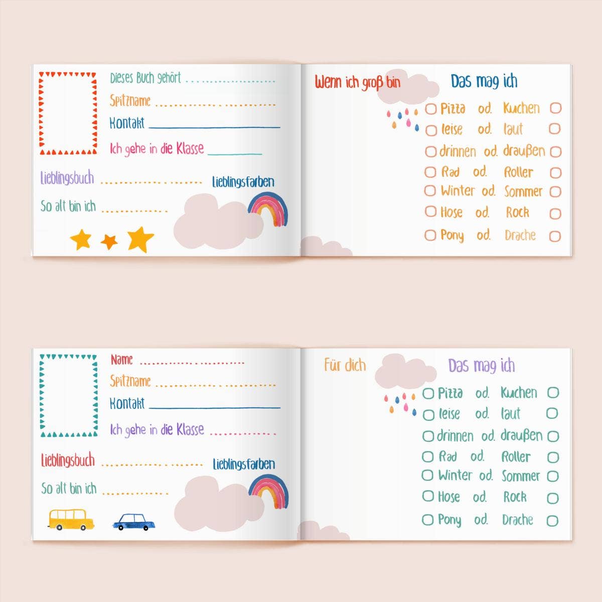 Frau Ottilie - Wholesale Early reader book (6–8) - Friends book *All My School Friends* (PU=3) with Giraffe, Mouse & Hamster1