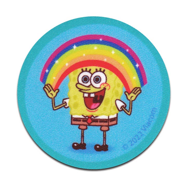 Patch - SpongeBob SquarePants rainbow printed for wholesale by Catch the Patch