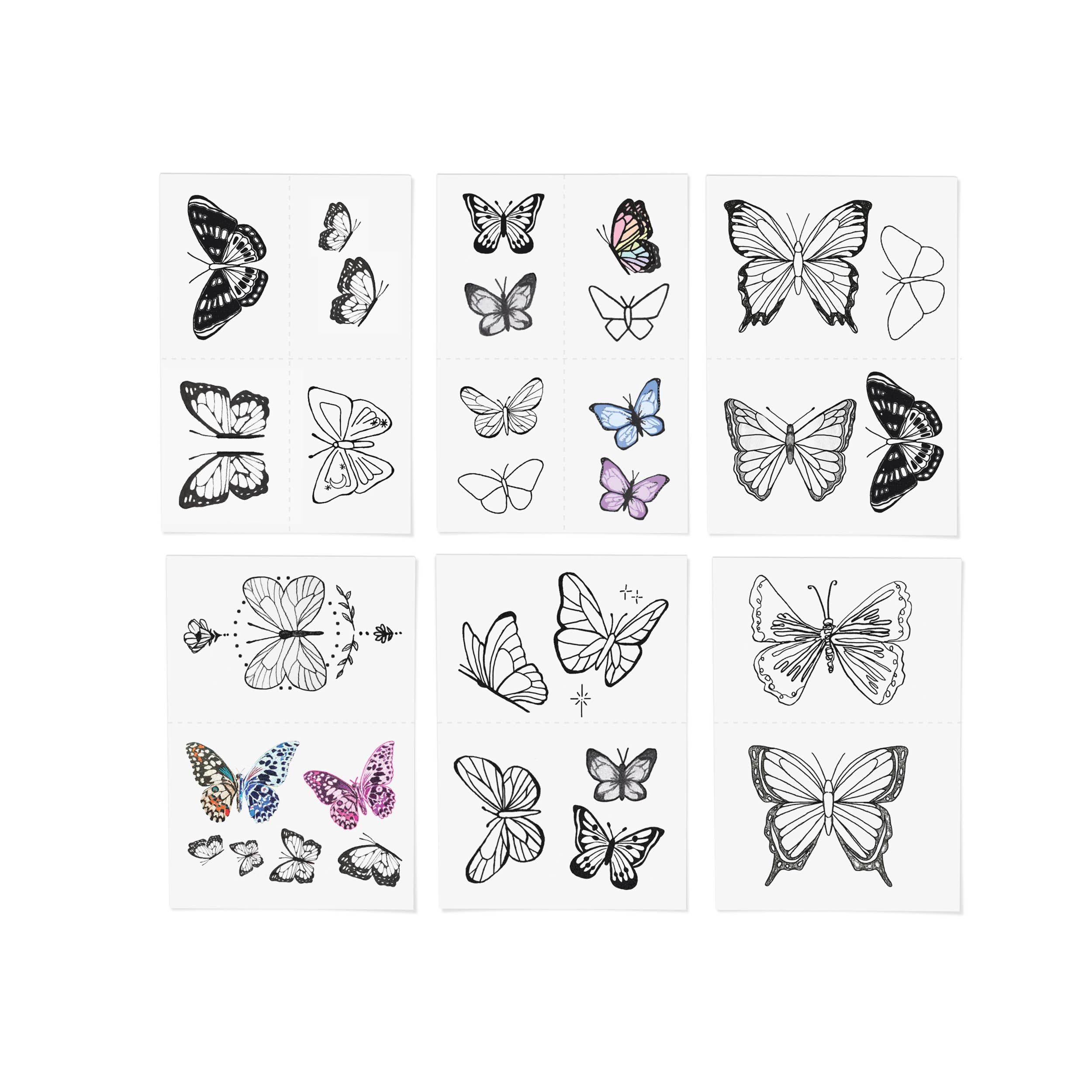 INKED by Dani - Wholesale Temporary Tattoo - Butterfly Dreams Temporary Tattoo Pack3