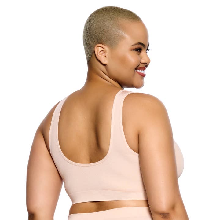 Body Smooth Seamless Wireless Bralette - Cameo Rose for wholesale on Faire