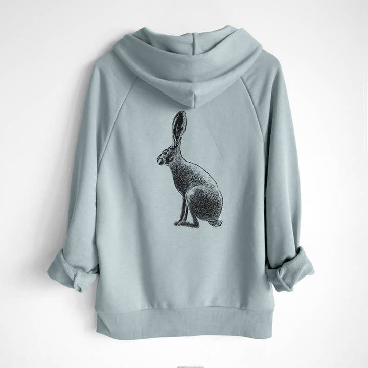 Lièvre de Californie sauvage - Lièvre à queue noire - Sweat à capuche UltraLuxe en molleton français épais pour la vente par Because Tees