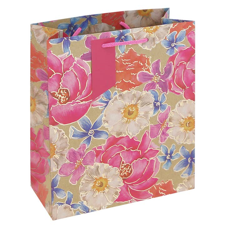 Bolsa Floral Kraft Mediana para venta al por mayor de Joe Davies