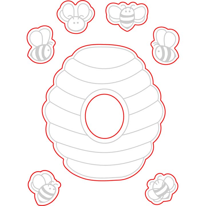 Honey Bee Stamps - Wholesale Craft Supplies - Bee Hive - Honey Cuts - Coordinating Dies
