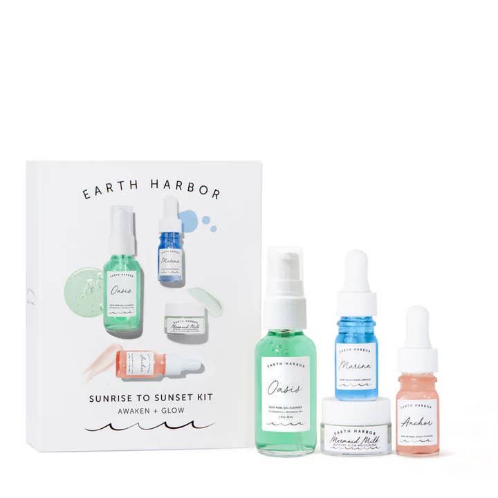 Earth Harbor Naturals - Wholesale Facial Care Set/Kit - SUNRISE TO SUNSET Gift Set