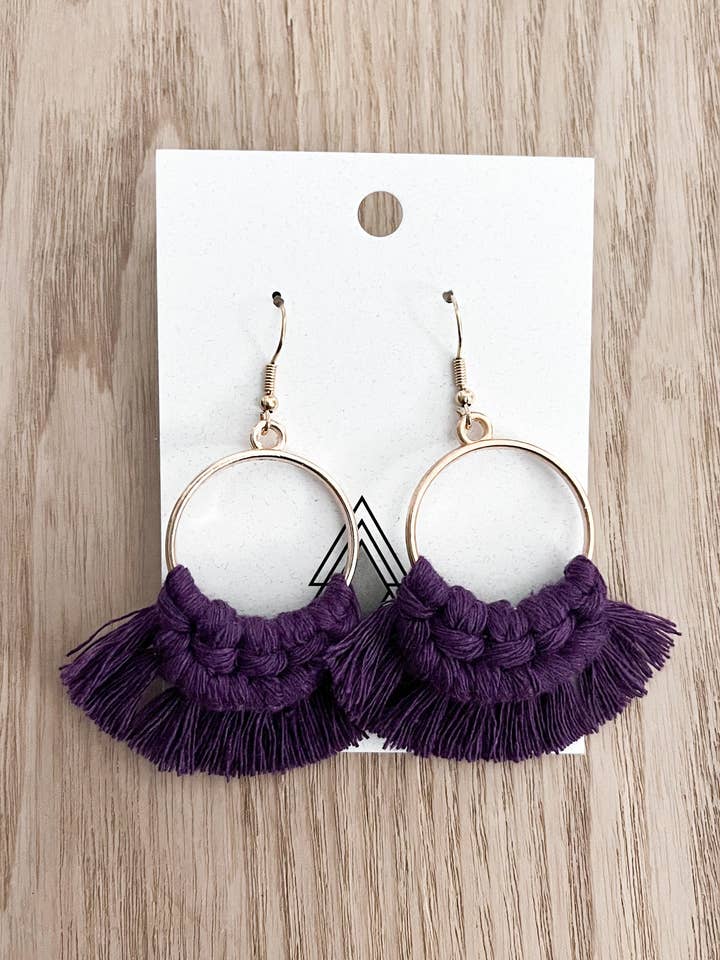 Autumn Purple Rounds for wholesale by Purely Macrame