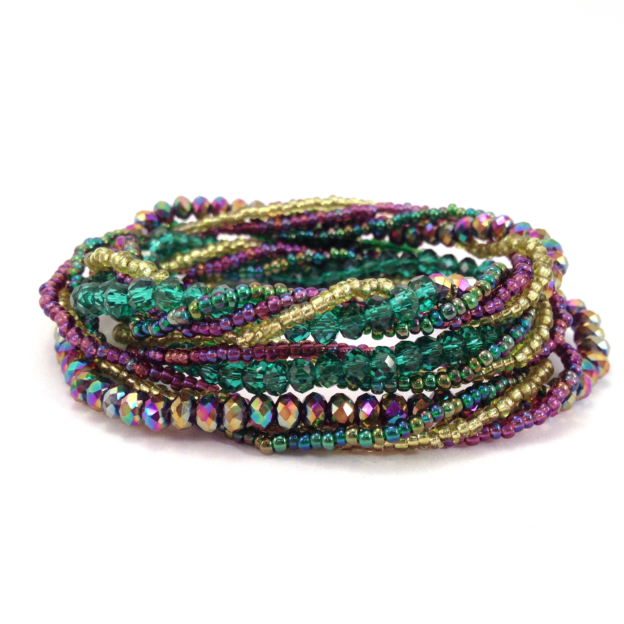 Lucia's Imports - Wholesale Beaded Bracelet - Crystal Wrap Bracelet/Necklace10