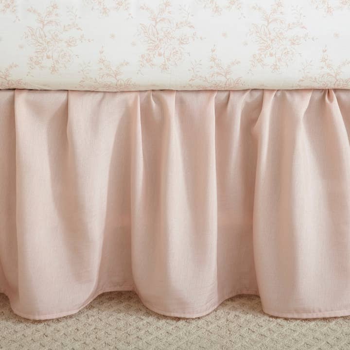Levtex Home - Wholesale Bedding Set - Kids & Baby - Heritage Blush Velvet 4PC Crib Bedding Set