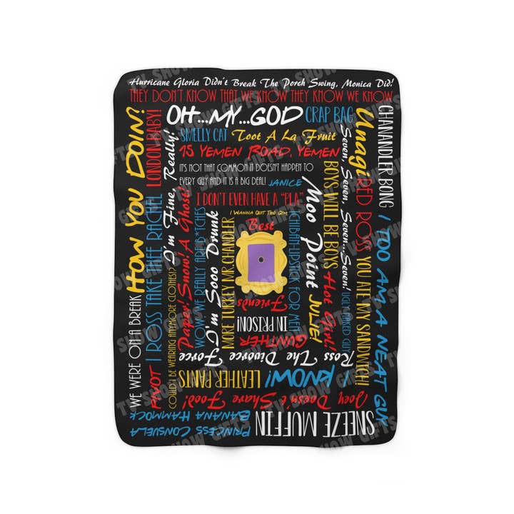TV Show Gifts – wholesale Throw blanket – Friends Quote Blanket