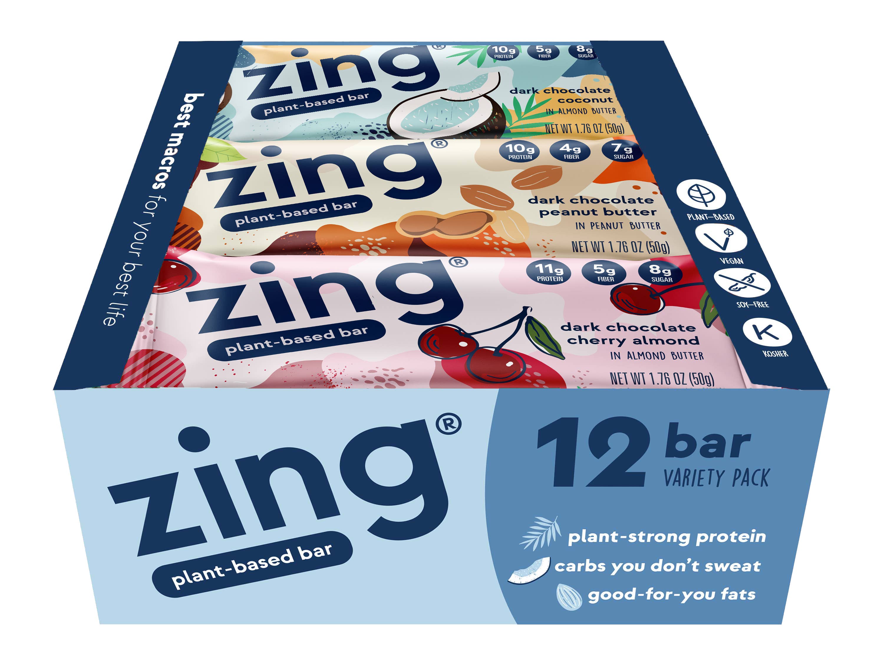 Zing - Wholesale Snack Bar - Variety Pack Original - 12ct Box