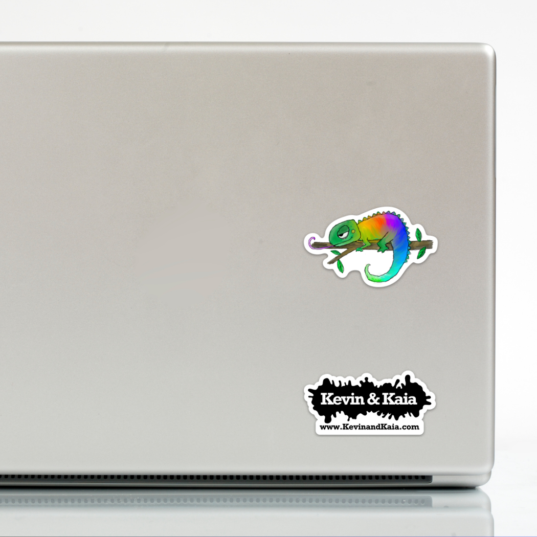 Kevin & Kaia – wholesale Sticker – Chameleon - Sticker5