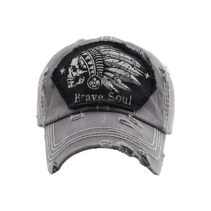 Hana – wholesale Baseball cap – Women's – BRAVE SOUL Vintage Distressed Baseball Cap