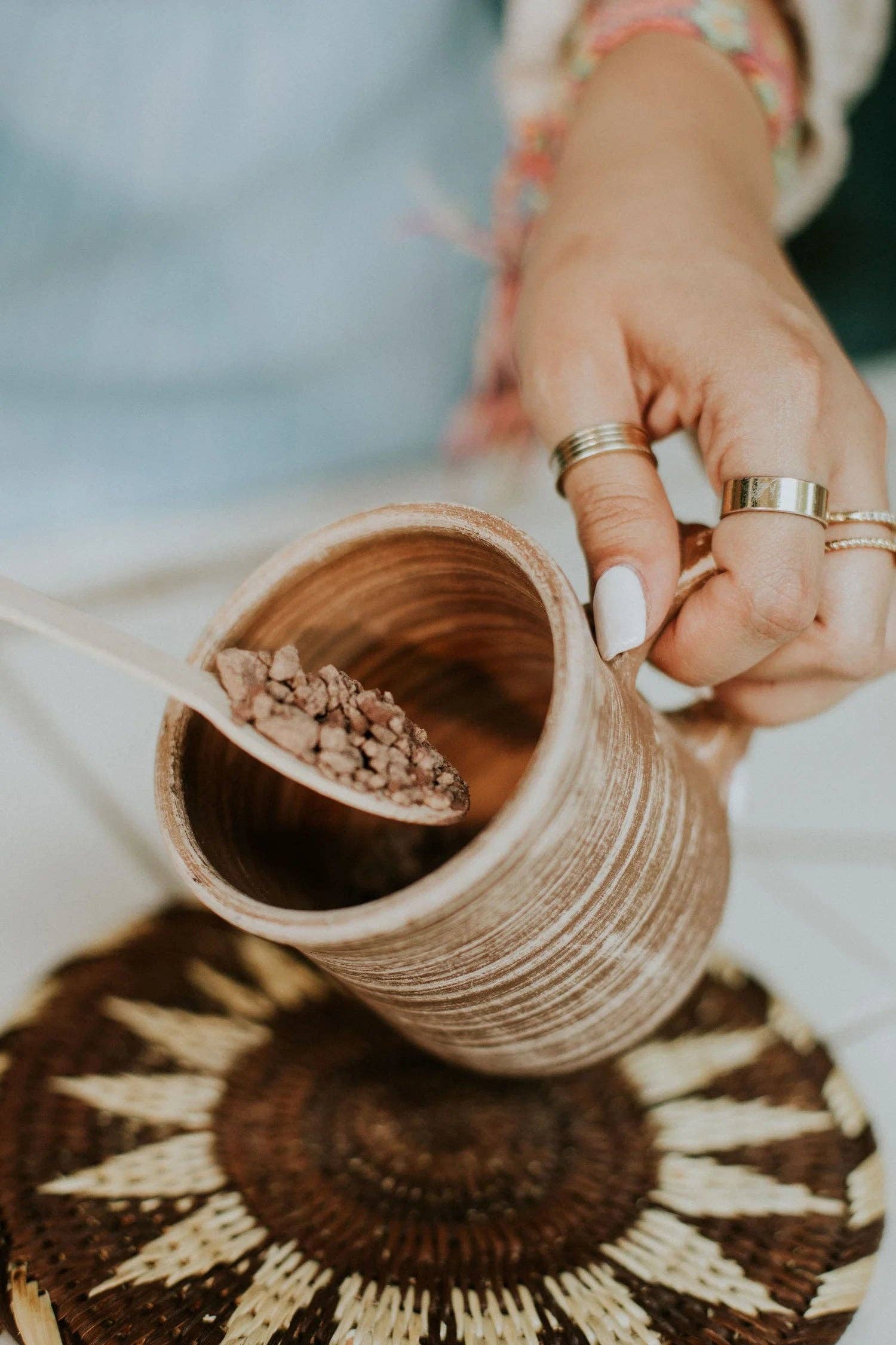 Kokoleka Collective - Wholesale Chocolate - Flores  - Blue Lotus Ceremonial Cacao Elixir3