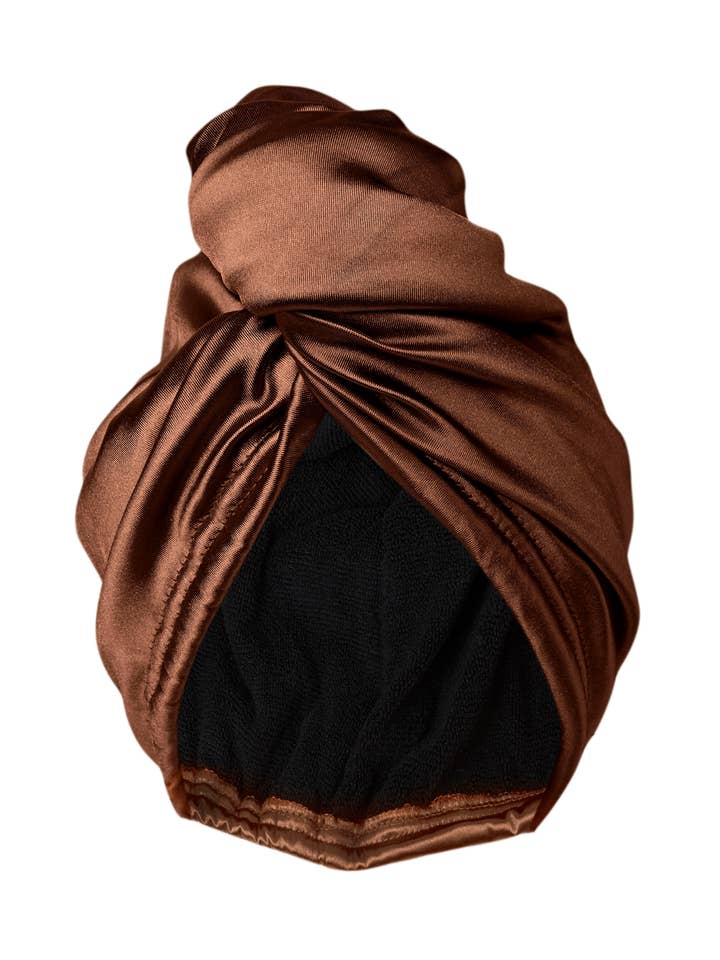Espresso Quick Dry Hair Wrap for wholesale by MUAVES
