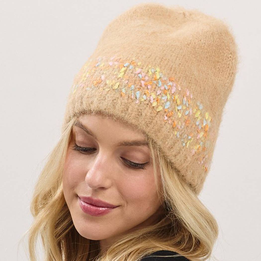 3AM BY H&D ACCESSORIES - Venta al por mayor Gorro de lana - Mujer - Gorro Sólido de Confeti14