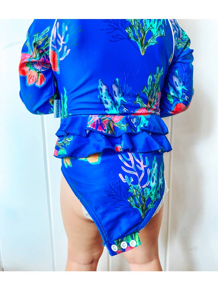 Tribe Tropical – wholesale One-piece swimsuit – Baby – Baby Swimsuit (nappy-change) - 'Magnetic Island'3