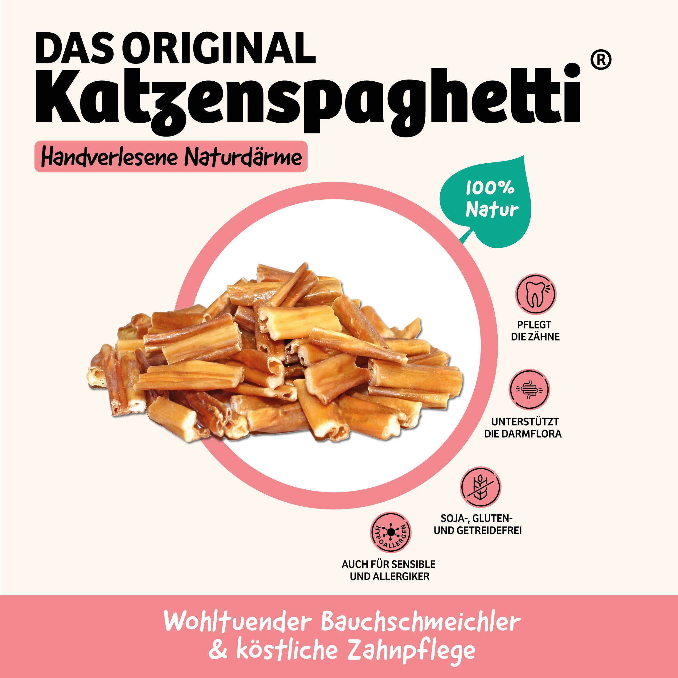 CARNELLO - Vente Nourriture – chat - Cat Spaghetti® - Pâtes pour chat en boyaux naturels1