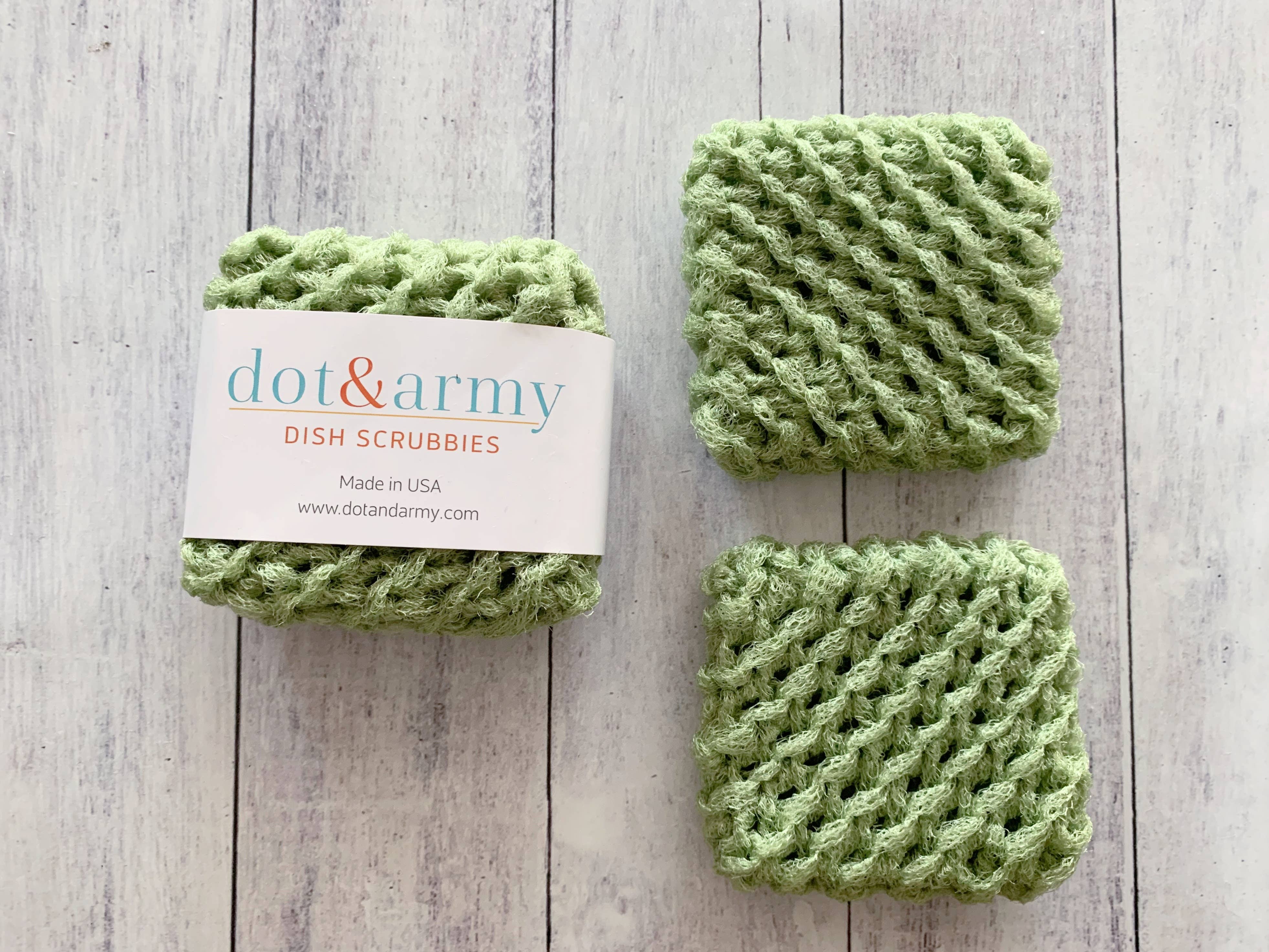 Dot and Army - Wholesale Dishcloth - Dish Scrubbies, set of two7