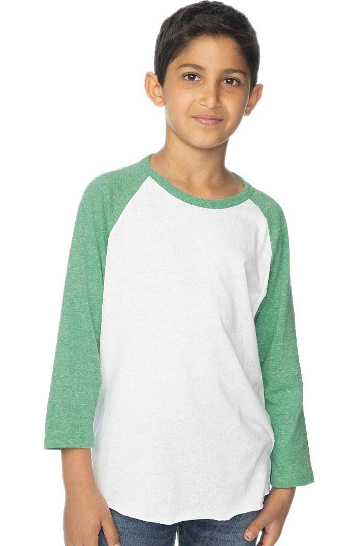 Royal Apparel - Wholesale T-Shirt - Kids - Youth Triblend Raglan Baseball Shirt6