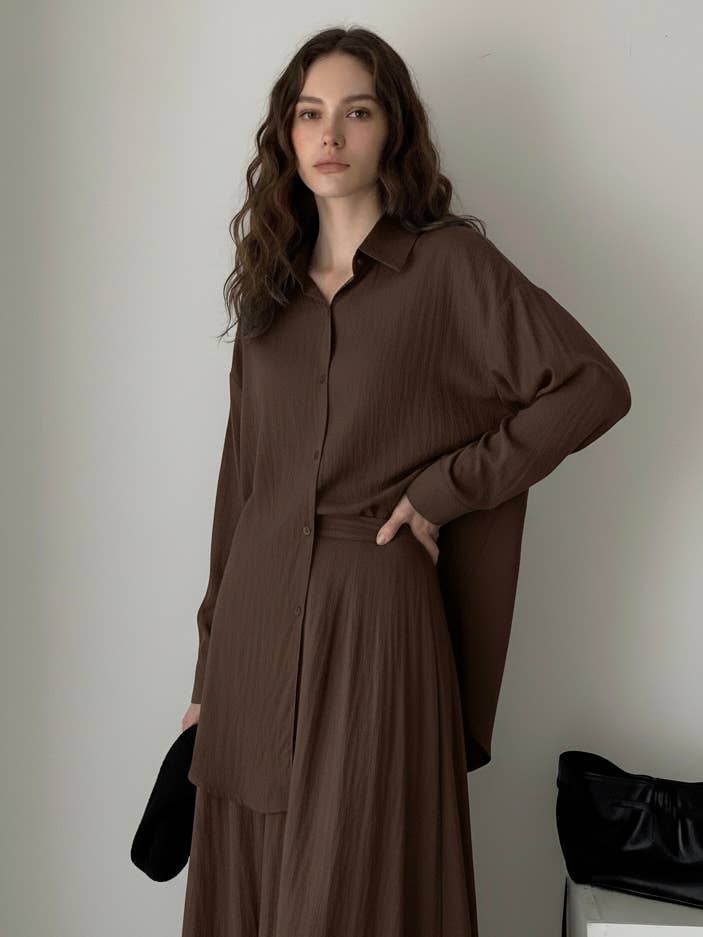 Elegant Fluid Shirt - Comfort and Refined Style 52835 for wholesale by ARTFLOW