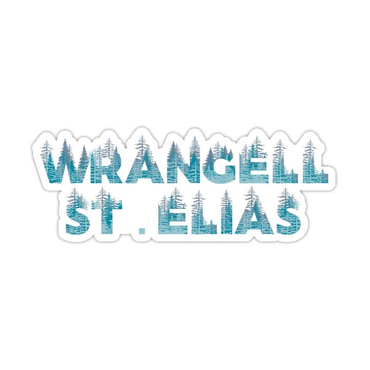 Wrangell - St. Elias National Park Name Sticker for wholesale by National Park Obsessed LLC