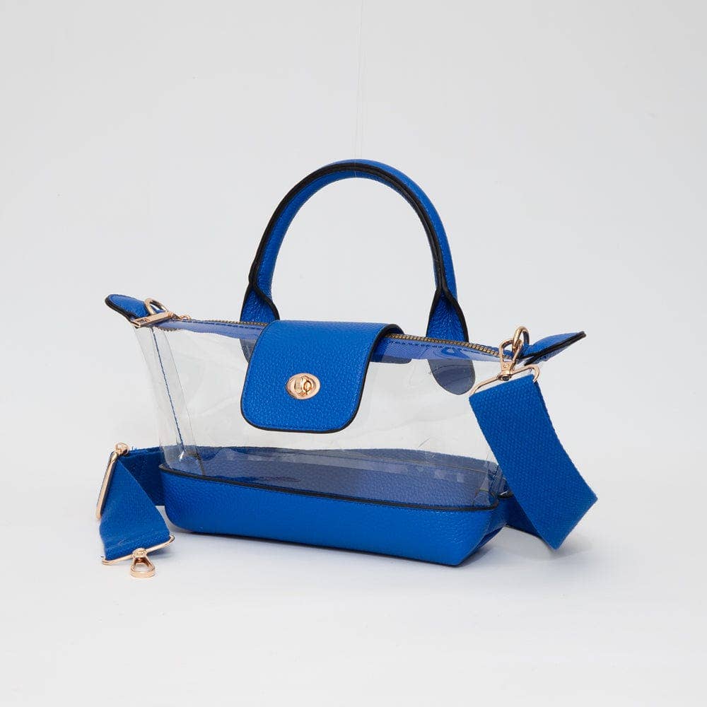 MiMi Wholesale - Vente Sacoche – femme - TG10701 Stella Mini Sac à Main/Bandoulière Transparent6