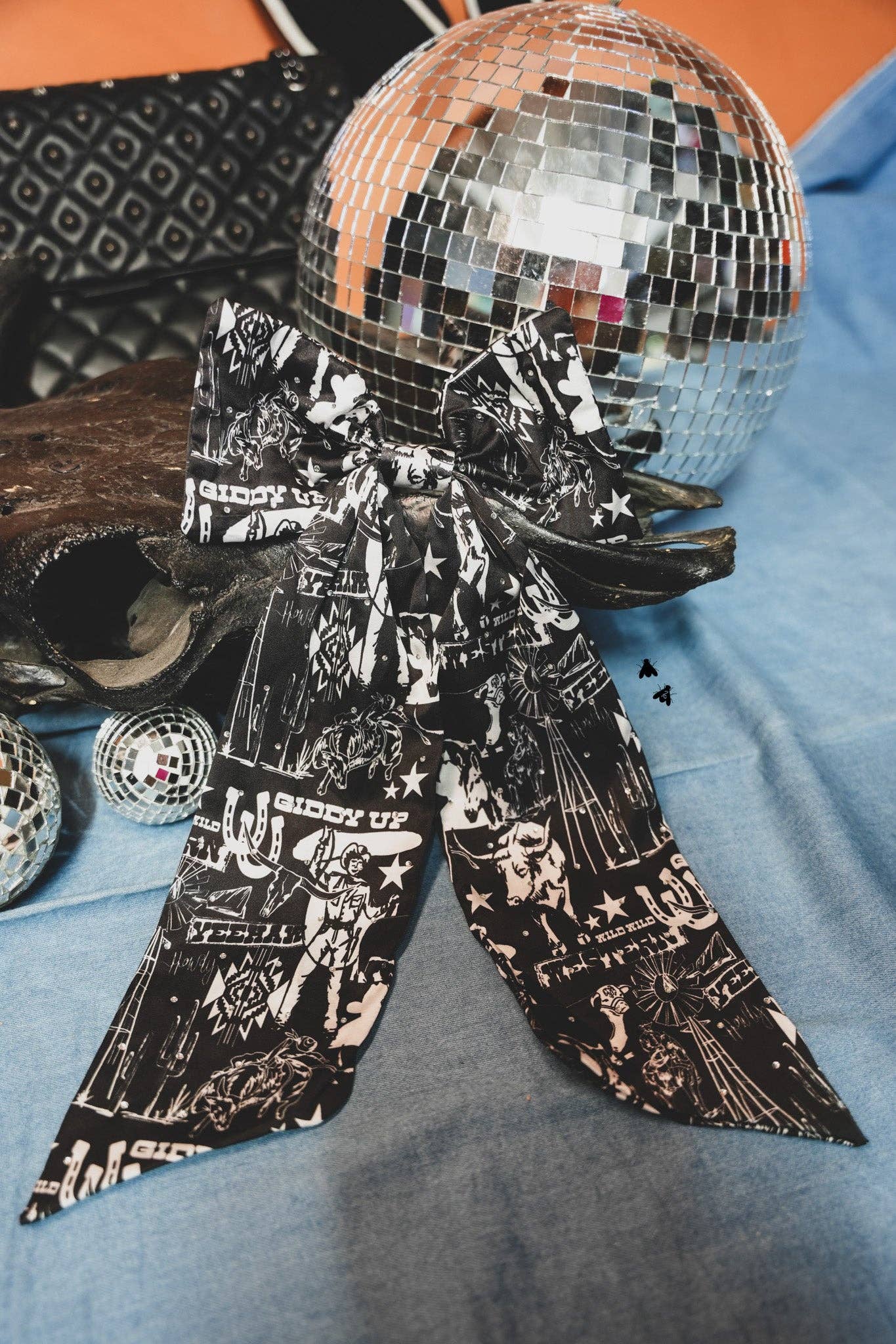 2 Fly Co - Wholesale Screen Printed T-Shirt - Women's - WESTERN PREP BOW *TEJAS THINGS19