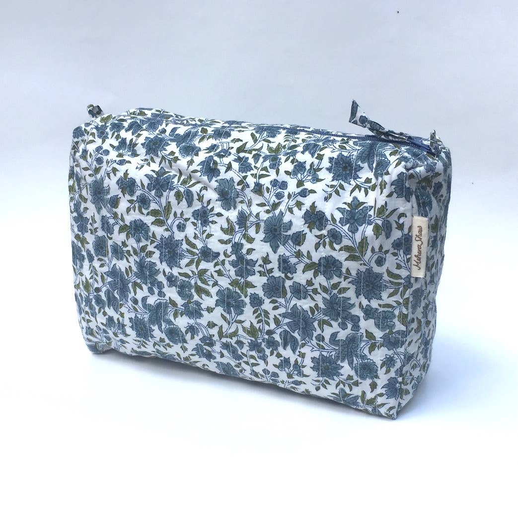 Mehera Shaw - Wholesale Makeup/Cosmetic Bag - Cosmetics Bag - Quilted Hand Block Print Cotton13