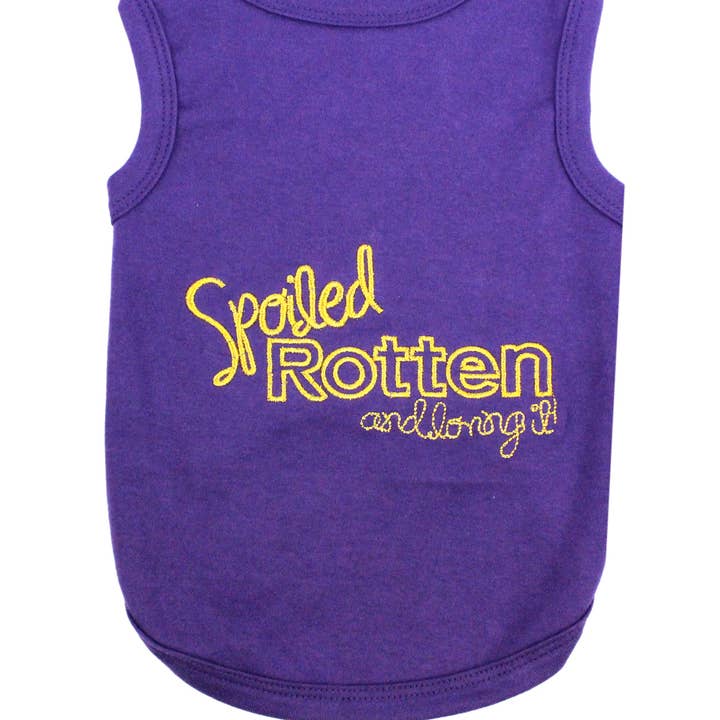 Parisian Pet® - Wholesale Pet Shirt - Dog - Spoiled Rotten Dog T-Shirt – Humorous Pet Shirt for Dogs