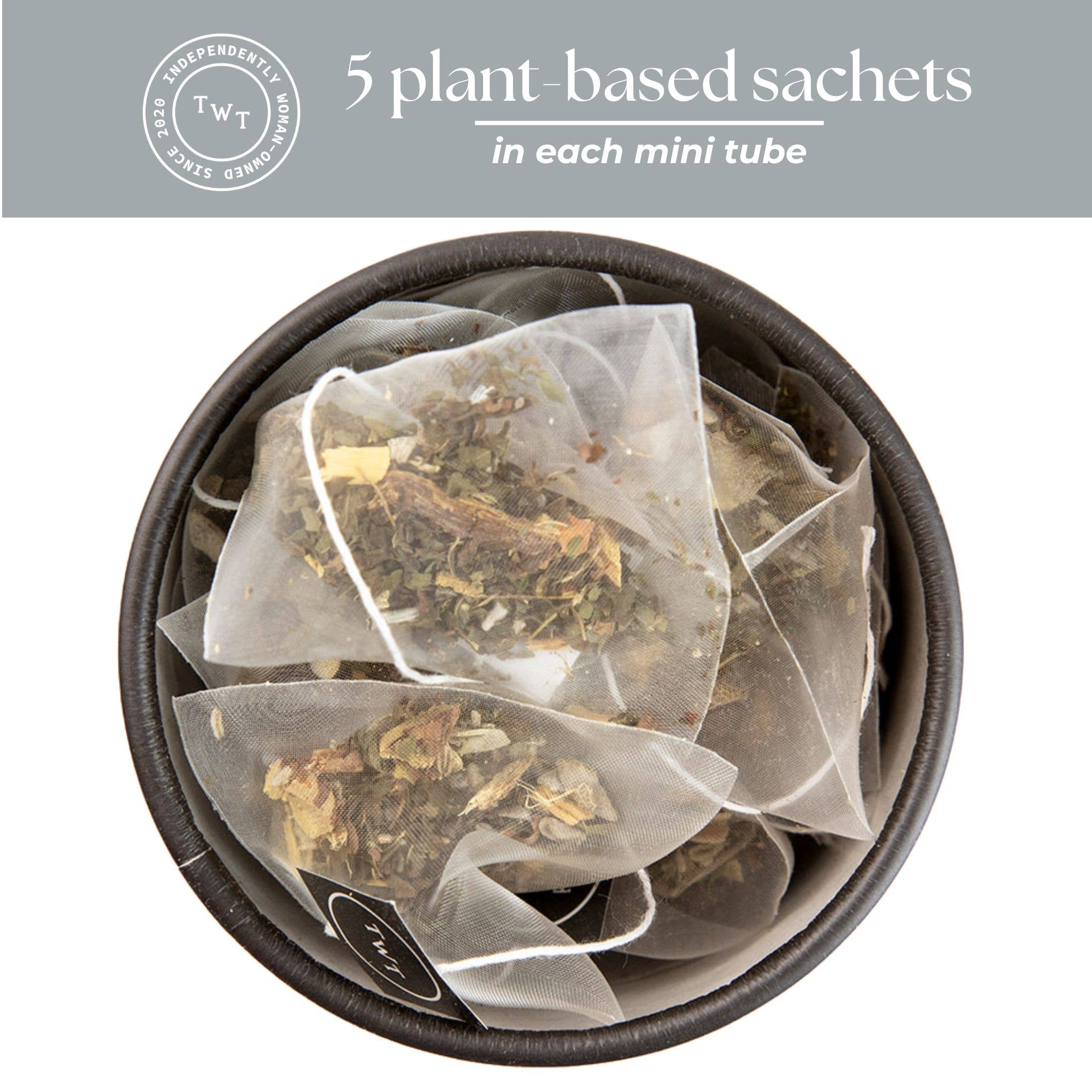 Tea with Tae - Wholesale Tea Bags - Calming Tea Herbal Rest Mini Tea Tube Gift (5 tea bags)4