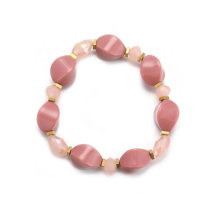 Thema elastic bracelet in stainless steel for wholesale by BELLE MISS