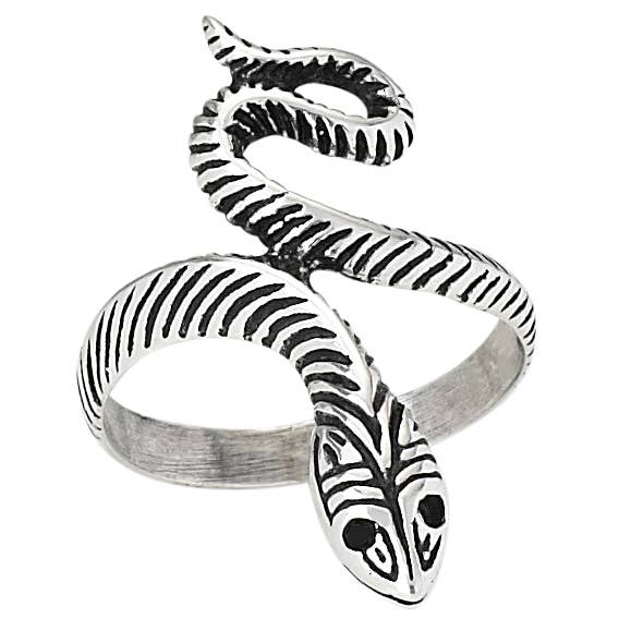 Bague Serpentine en argent sterling pour la vente par Tiger Mountain Jewelry