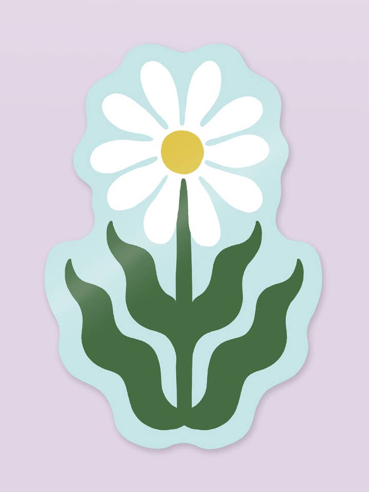 Daisy Die Cut Sticker for wholesale by Idlewild Co.