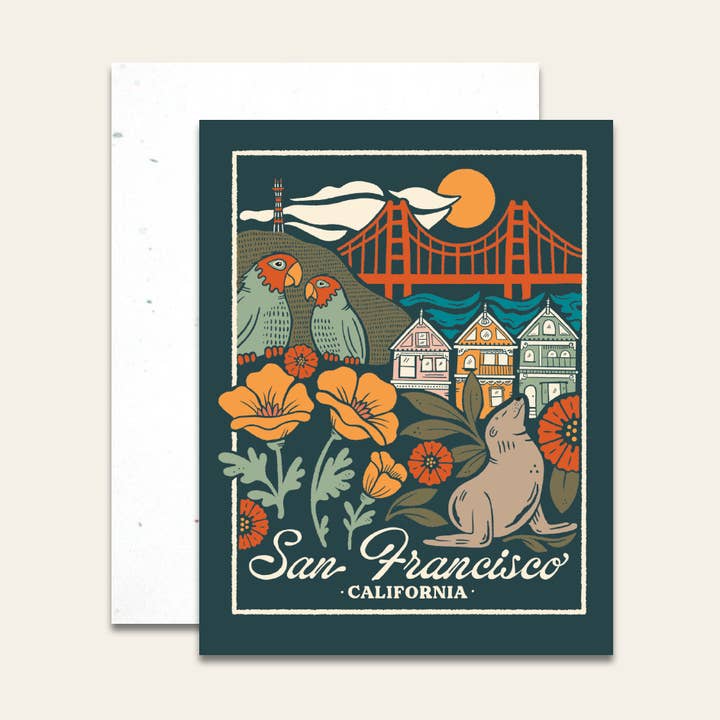 San Francisco | Greeting Card for wholesale by Hollis Callas