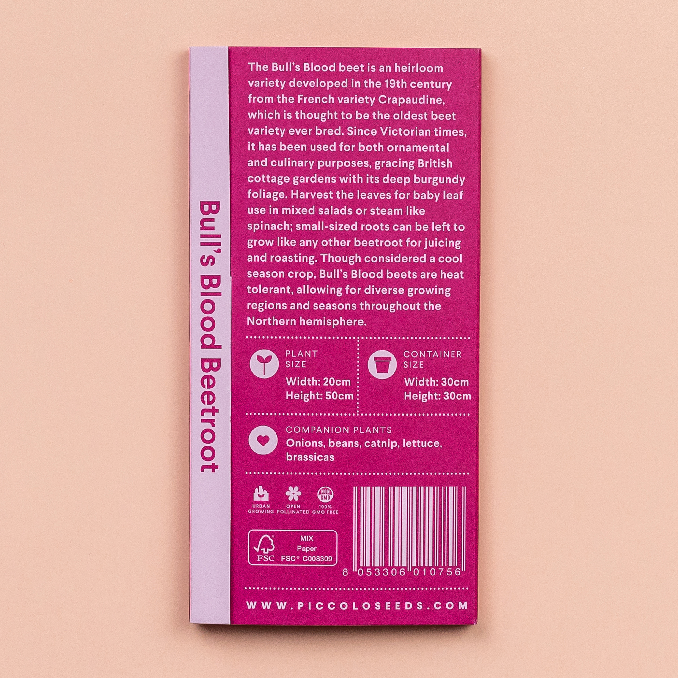 Piccolo Seeds - Wholesale Plant Seeds - Beetroot Bull's Blood2