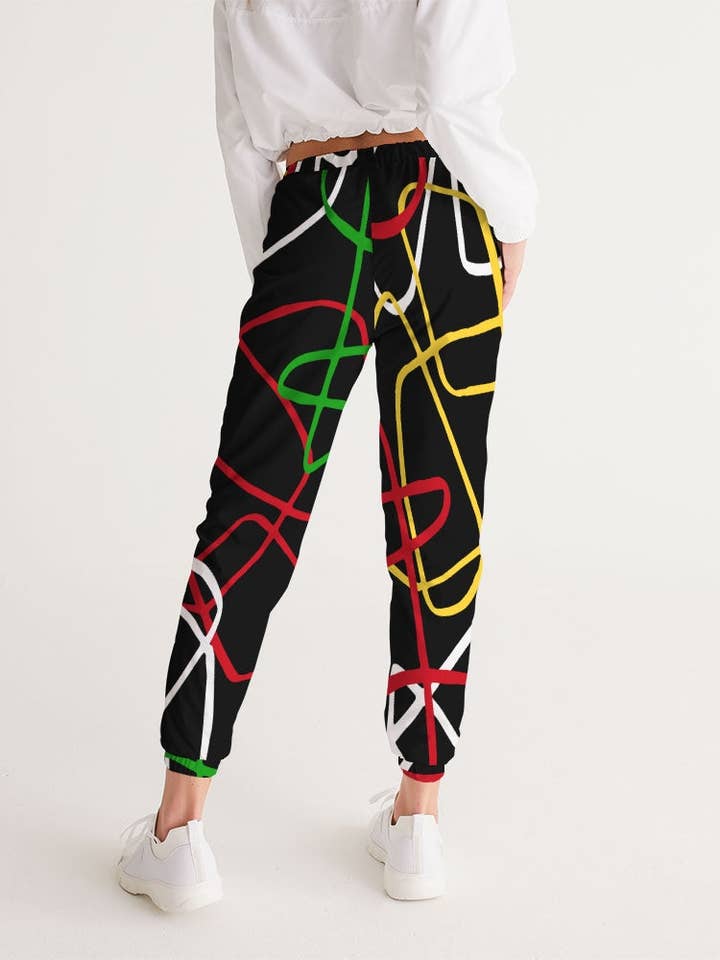 Guyanese Swag Ice Gold Green Women's Track Pants for wholesale by Guyanese Swag