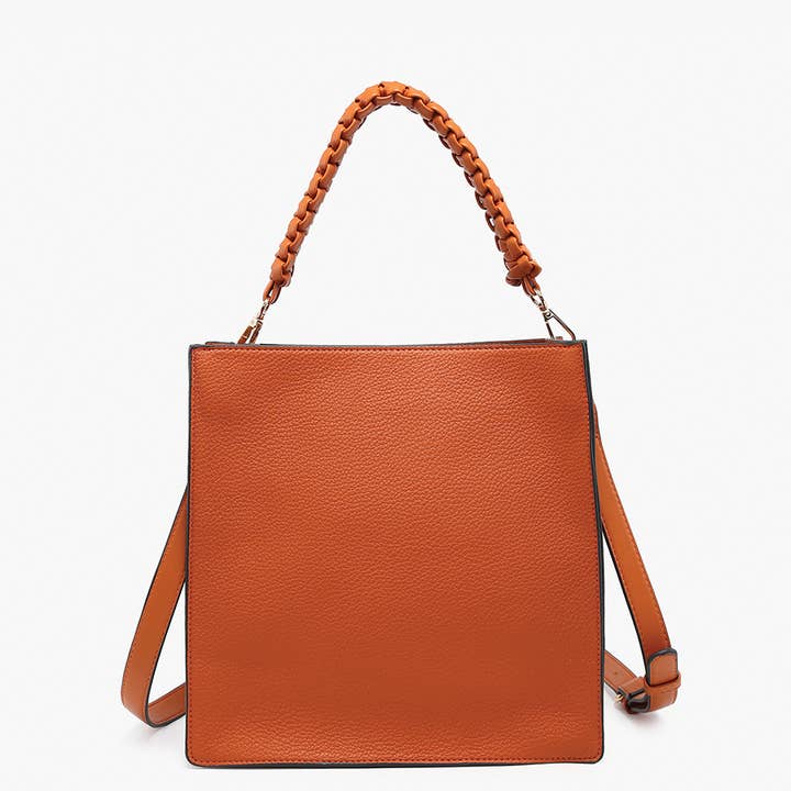 Jen & Co. - Wholesale Tote Bag - Women's - M2619 Esme Whipstitch Detail Tote w/ Braided Handle5