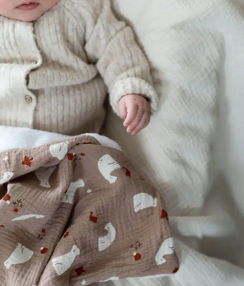 Manufacture des bébés français – wholesale Filtar – Barn och baby – Moccha Björntäcke7