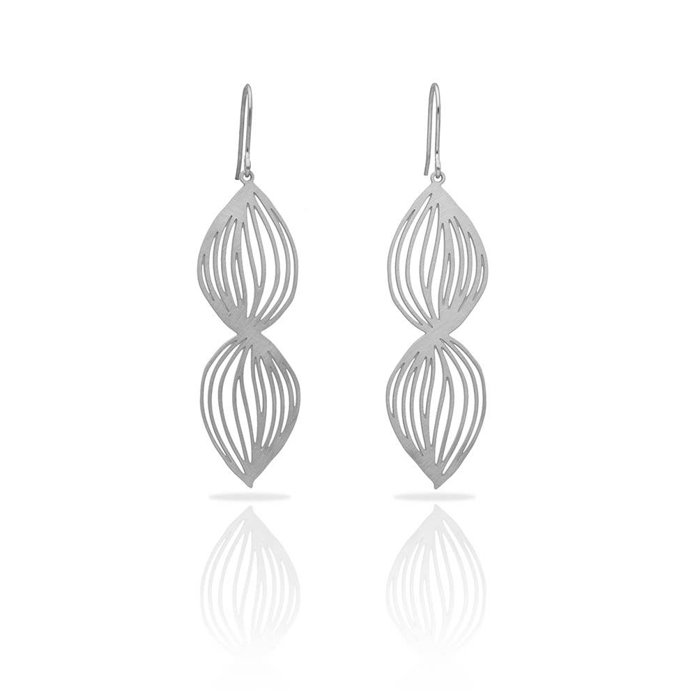 RAS – Engroshandel Hængeøreringe og creoløreringe – Life sølvbelagte lange øreringe0