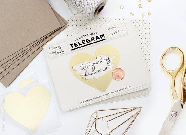 Inklings Paperie – wholesale Vardagliga hälsningskort – Skrapkort - Klassiskt Telegram2