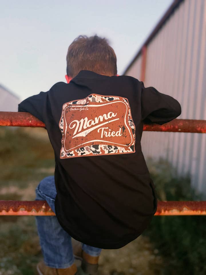 Southern Hyde Co. - Wholesale Screen Printed T-Shirt - Kids - Mama Tried