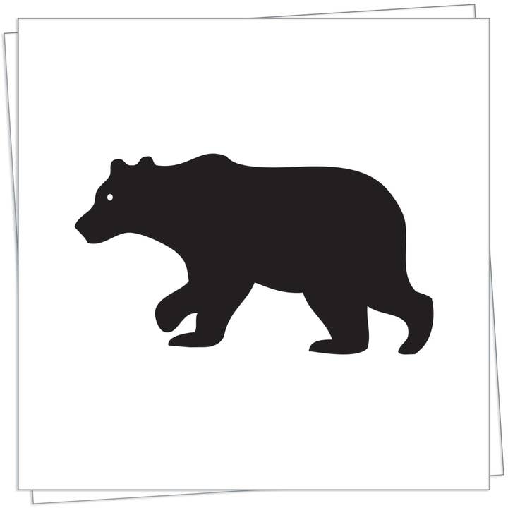 Cocktailservet met zwarte beer voor wholesale door Trendy Table