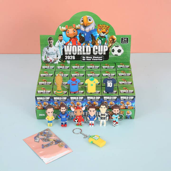 2026 FIFA World Cup keychain pendant Blind Box-24pcs for wholesale by Little Trendy