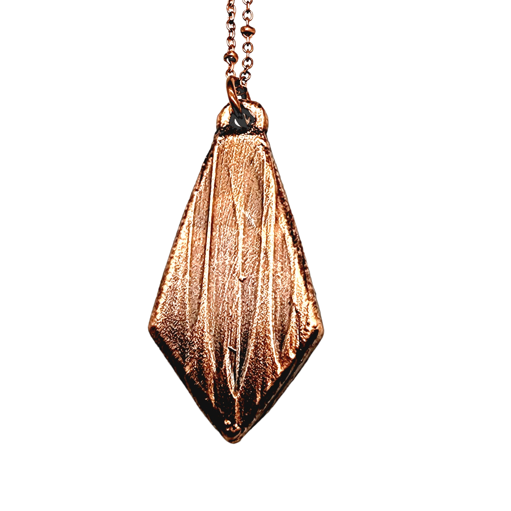 MergingMetals - Wholesale Pendant/Charm Necklace - Rose Quartz Kite Necklace // Electroformed Jewelry5