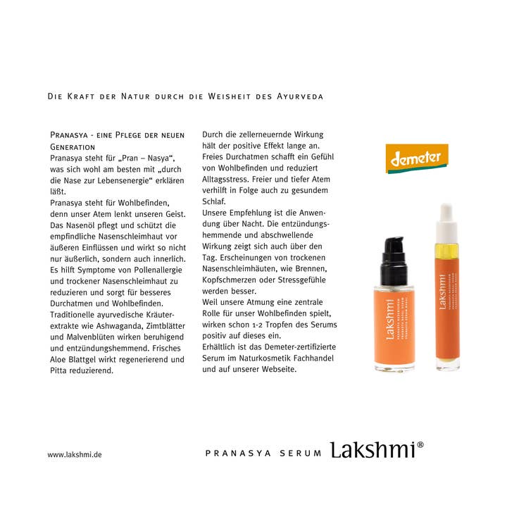 Lakshmi® - Wholesale Facial serum/concentrate - Ayurveda Serum for Nose - Pranasya (Divine Breath)4