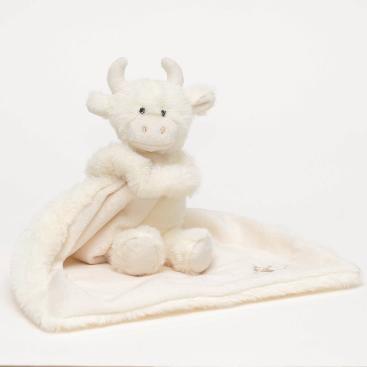 Jomanda Soft Toys & Accessories - Wholesale Stuffed/Plush Toy - Kids & Baby - Highland Cow Soft Toy Baby Soother Cream 29CM X 29CM4