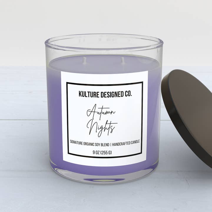 HÖSTKVÄLLAR | 9 oz Ljus för wholesale av Kulture Designed Co.