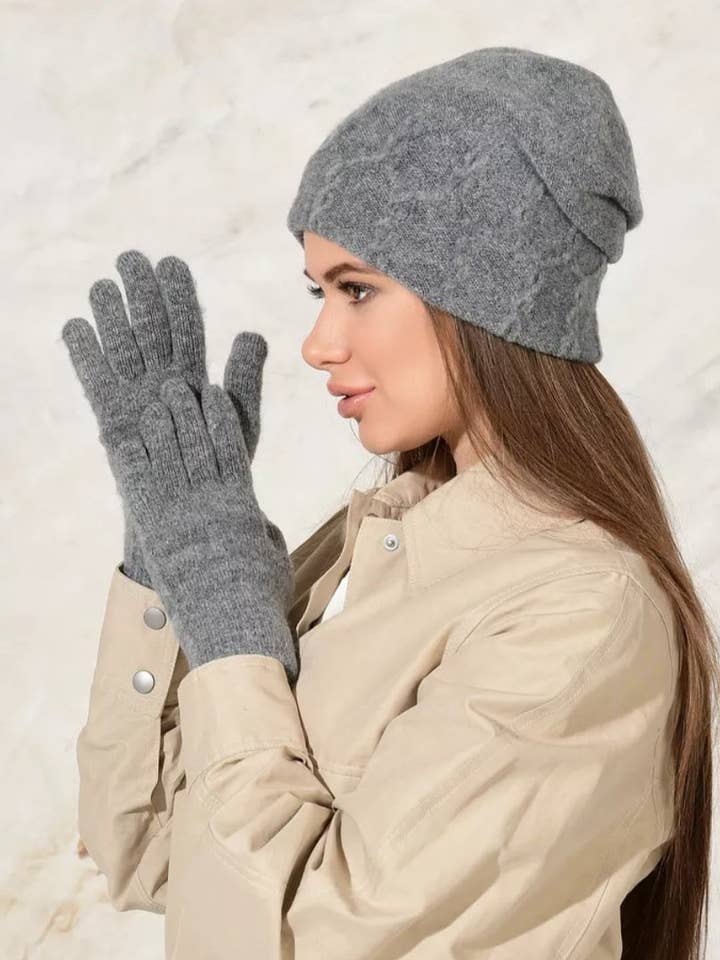 Angora Wool Women Gloves for wholesale by Time2Go
