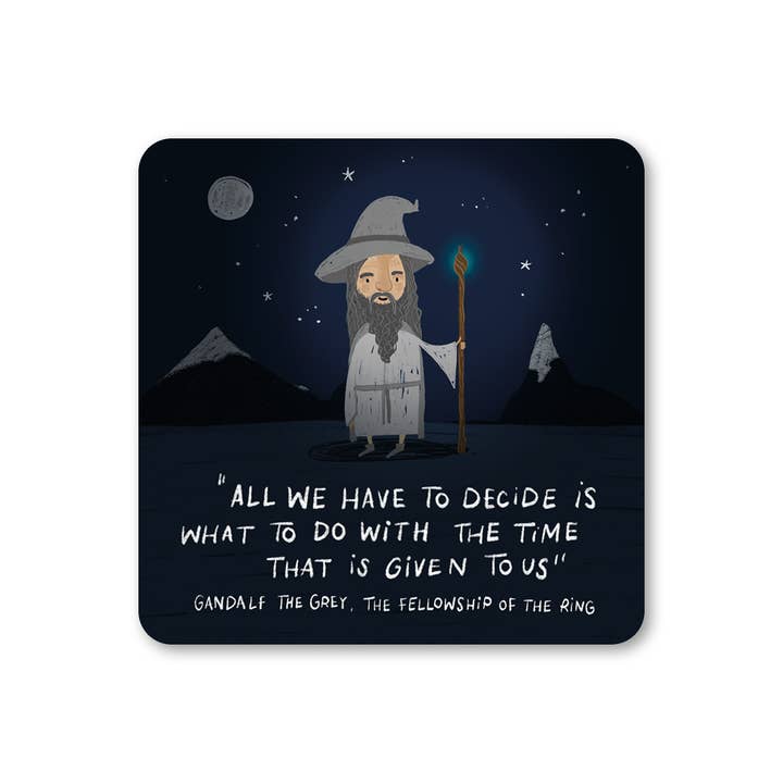 Gandalf Sagan om Ringen Citat Coaster för wholesale av Sunshine Llama