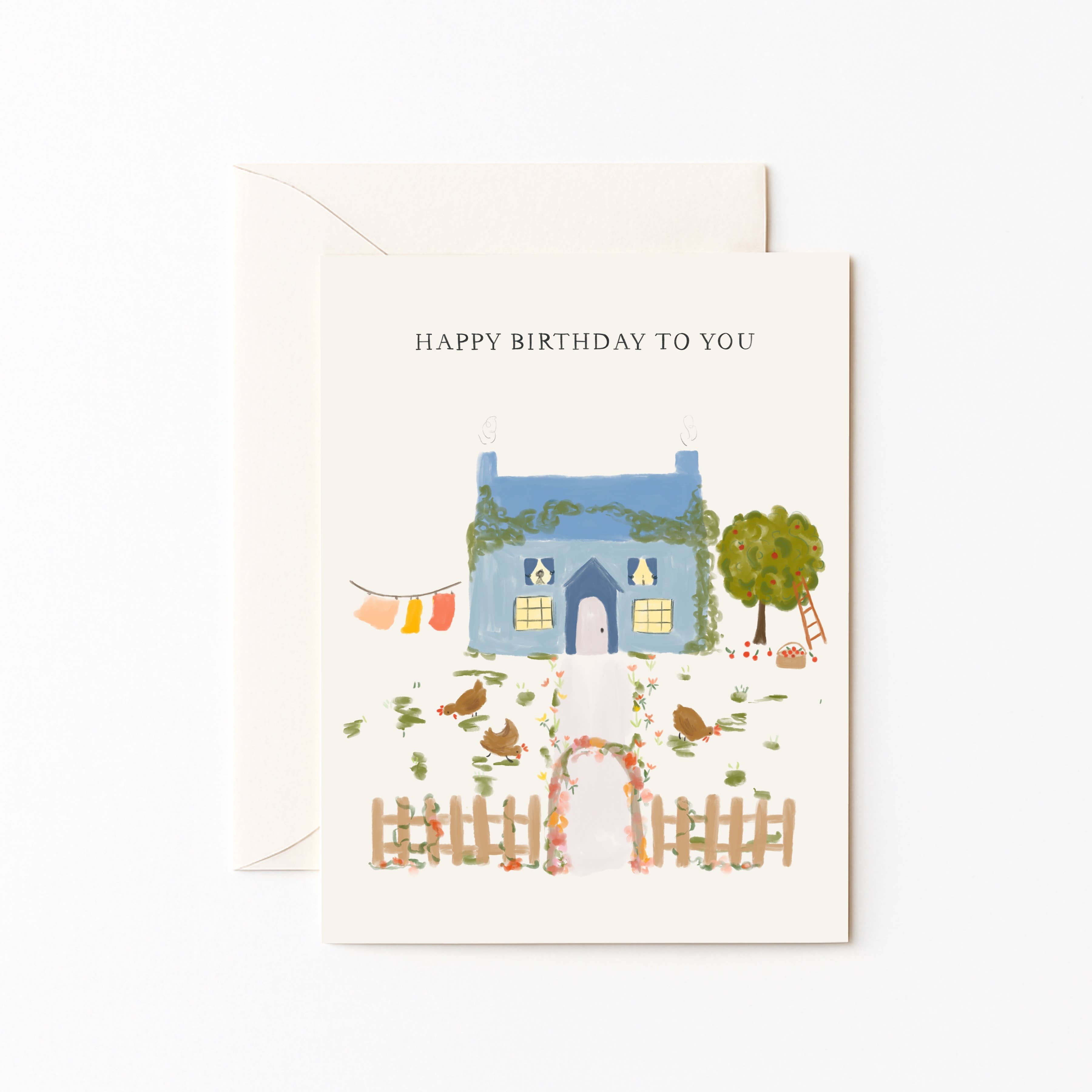 Olive and Lu Paper - Wholesale Birthday Card - Cottage Core Birthday Card