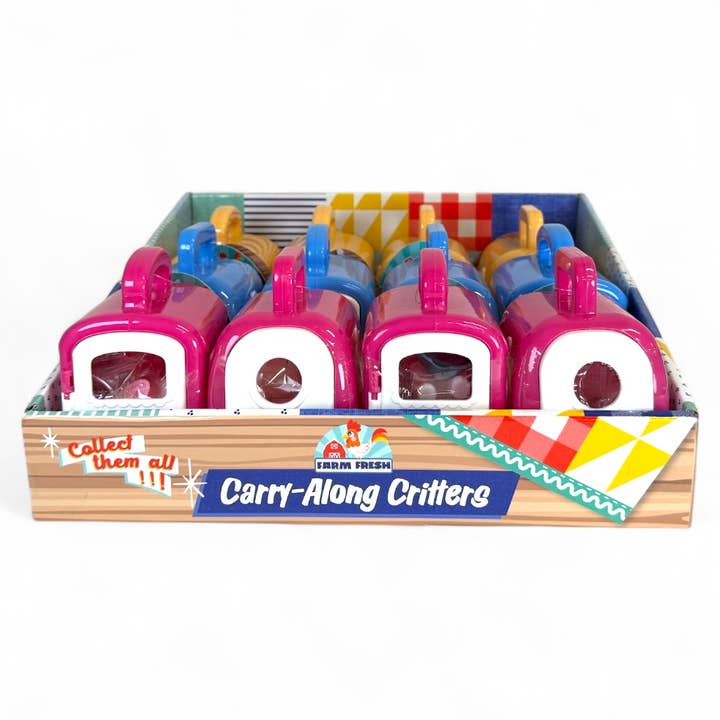 Toysmith - Wholesale Toy Set - Kids - Farm Fresh Carry-Along Critters